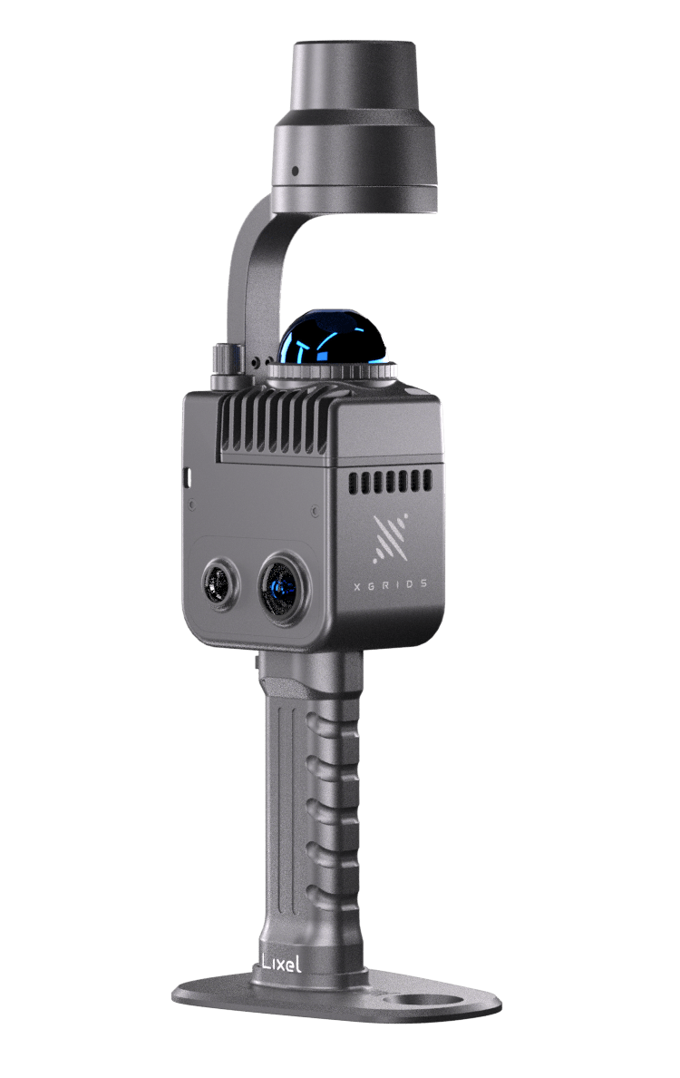 Studio render of an RTK-equipped scanner unit