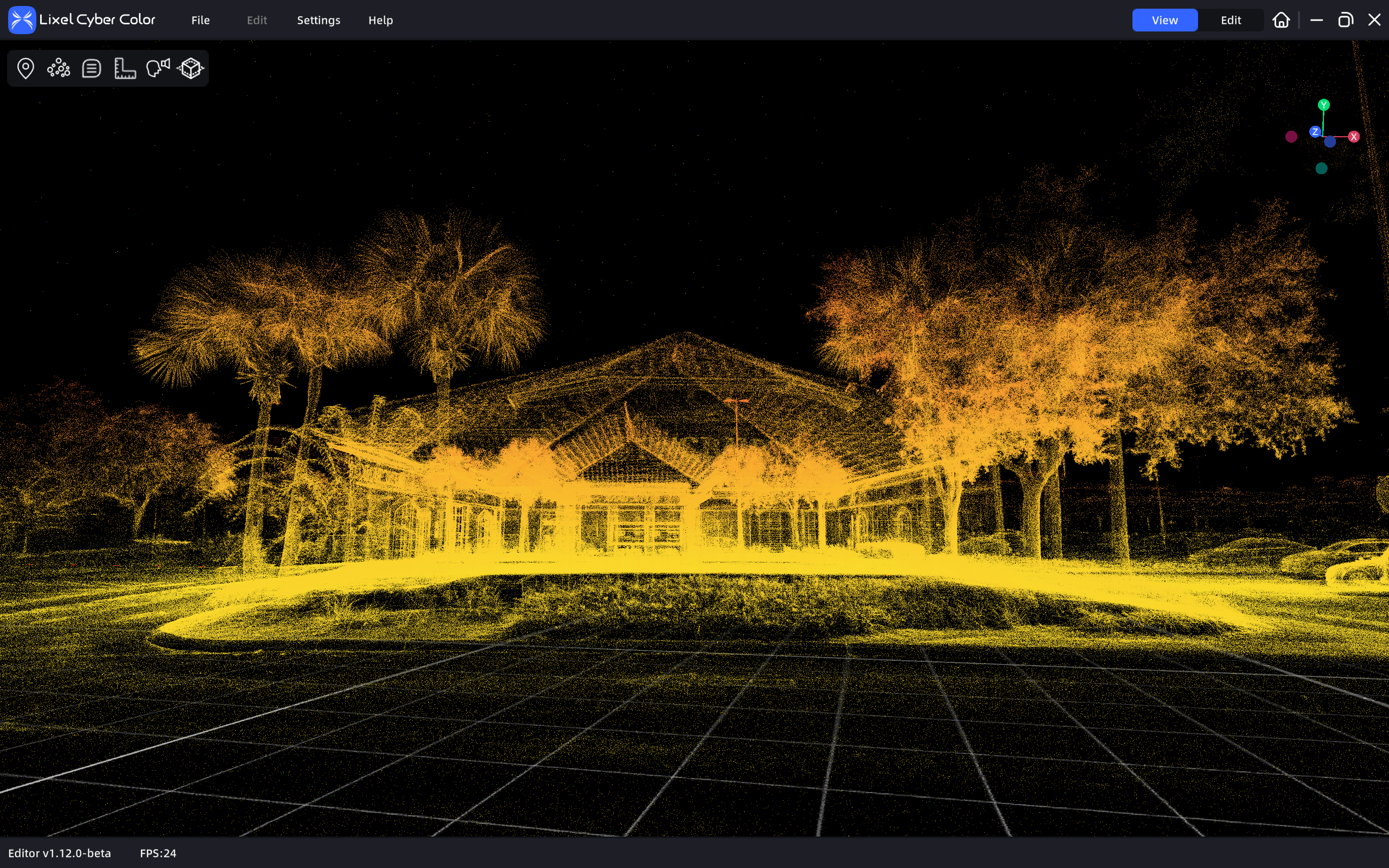 Point cloud visualization of PNC Bank building
